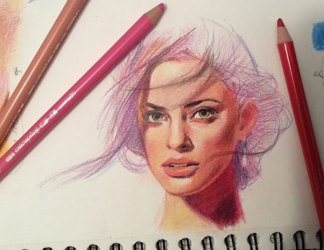 Dibujo con lápices de color Polychromos