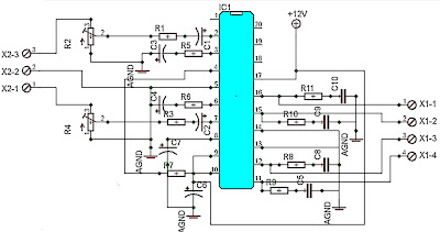 200W car amplifier schematic