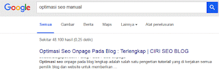 Rahasia Optimasi SEO Secara Manual