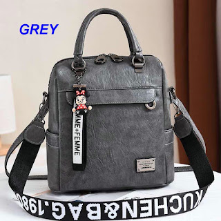 TAS WANITA RANSEL MULTI FUNGSI IMPORT BATAM TERBARU TAS PUNGGUNG CEWEK FASHION KULIT MURAH DV4610FS# SEMI PREMIUM