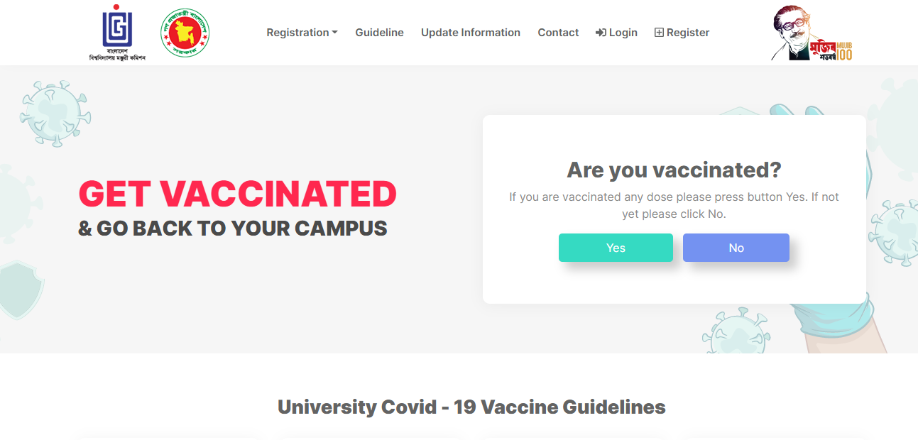 University Students Vaccine Registration - univac.pntdns.com