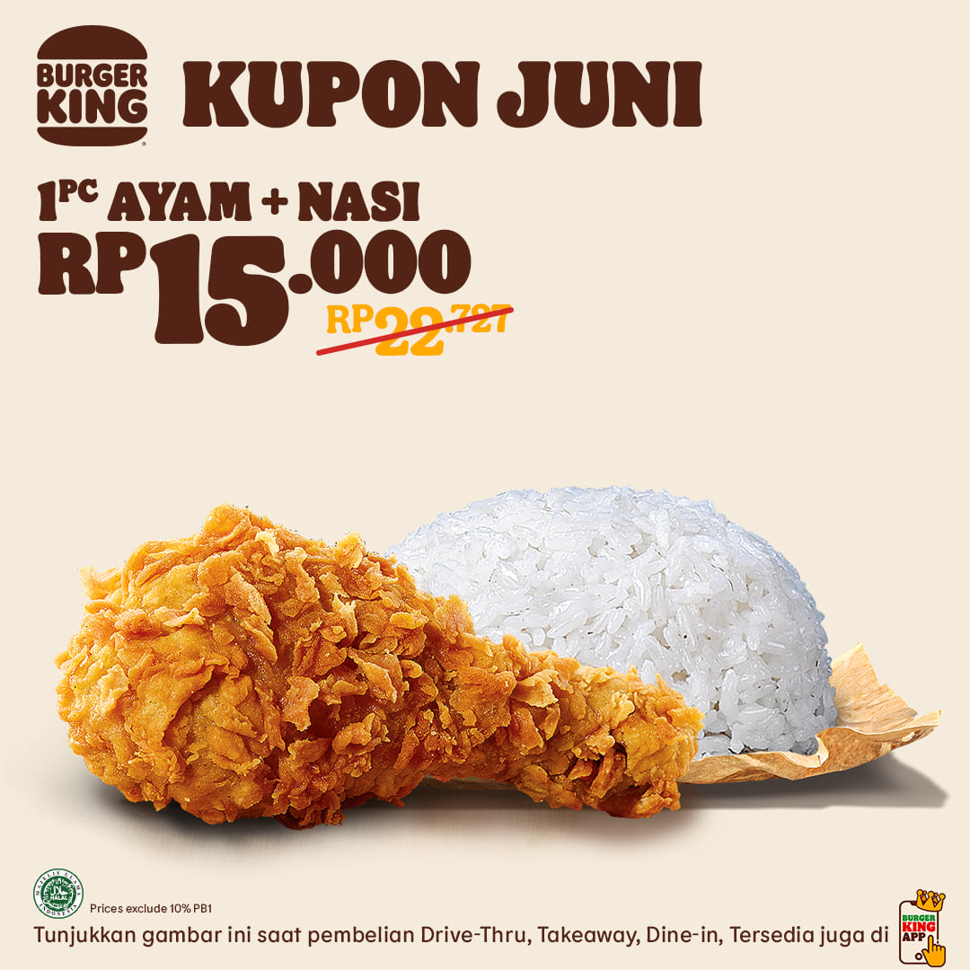 Kupon Promo Burger King Bulan Juni 2021