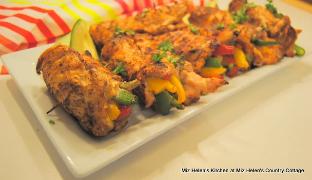 Grilled Chicken Fajita Roll Ups at Miz Helen's Country Cottage