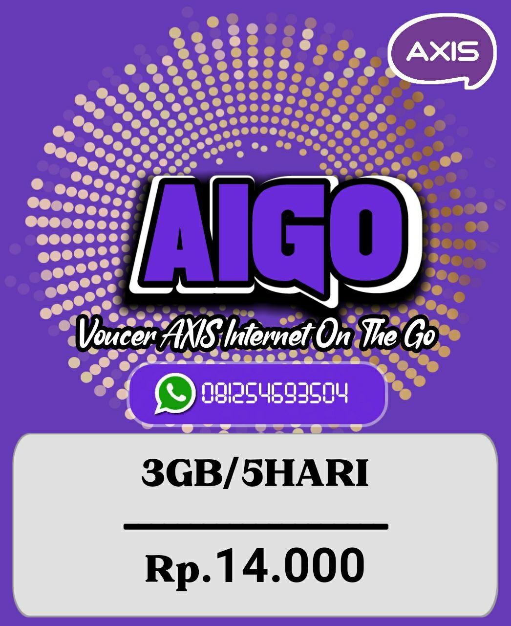 Voucer Axis 3GB/5Hari