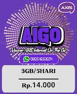 Voucer Axis 3GB/5Hari