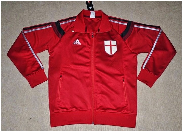 Jaket Ac Milan New Tracktop Warna Merah 2014 - 2015