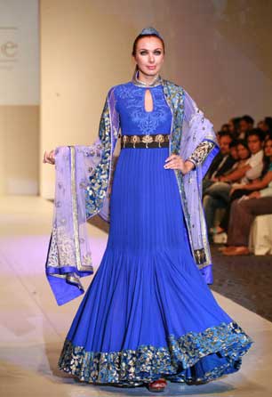 Modern and Stylish Vibrant Blue Wedding Jalabiya