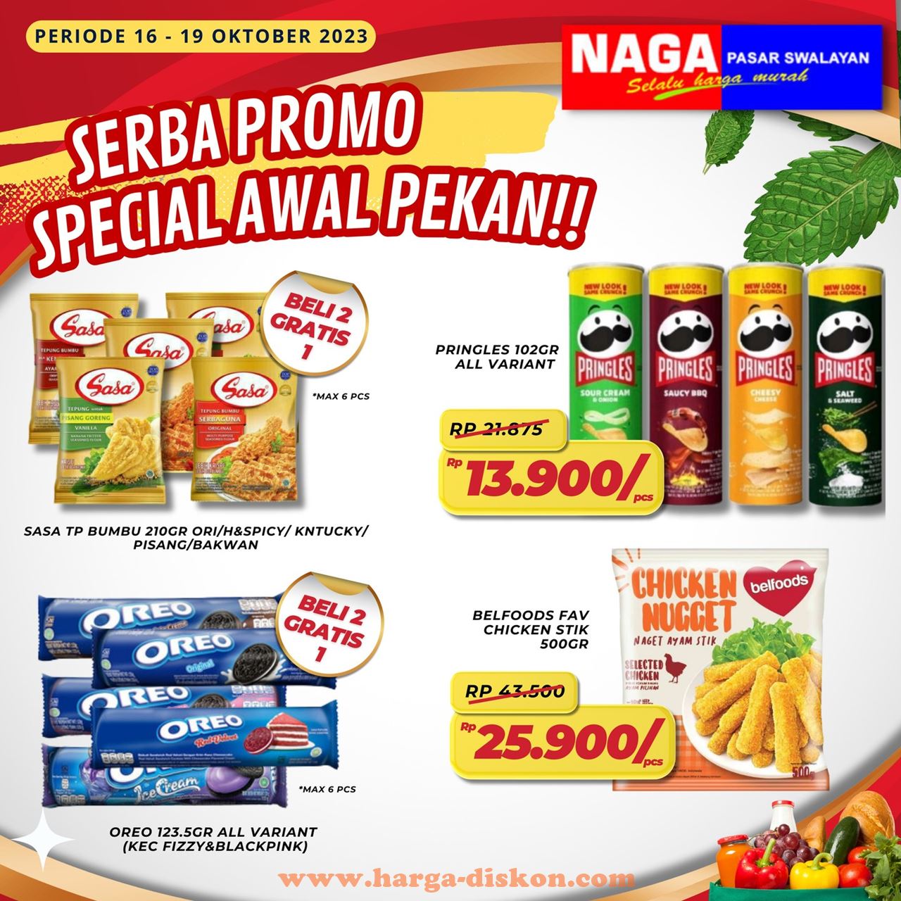 Katalog Promo NAGA Swalayan Awal Pekan 16 - 19 Oktober 2023