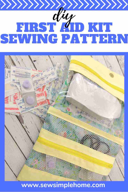Travel at ease when you make your own diy first aid kit with this easy first aid kit sewing pattern.