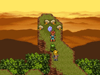 The party finds the Primastone atop Mount Emerald, a section of the Lost Sanctum in Chrono Trigger.