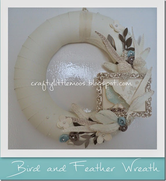 bird and feather wreath