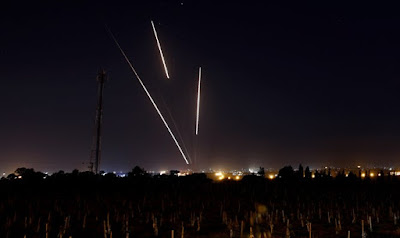 Rockets falling in Israel