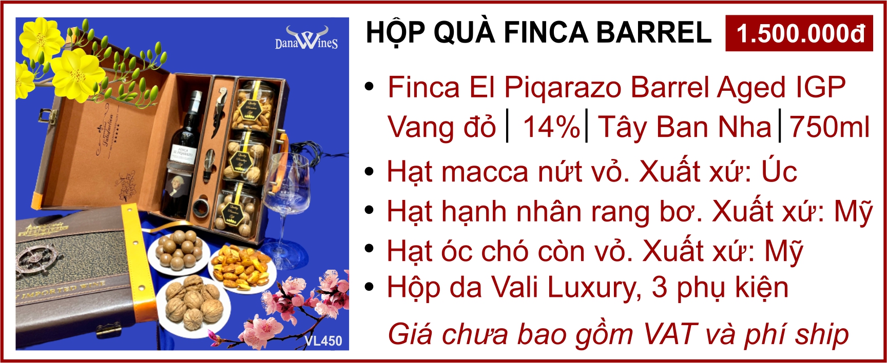 Finca Barrel - Set quà Tình Thân