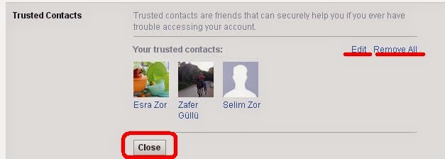 Facebook trusted contacts adding