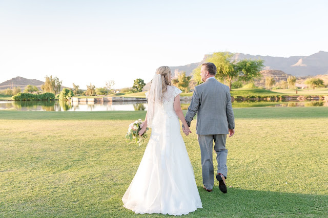 Bride and Groom Portraits at The Views at Superstition Wedding Venue