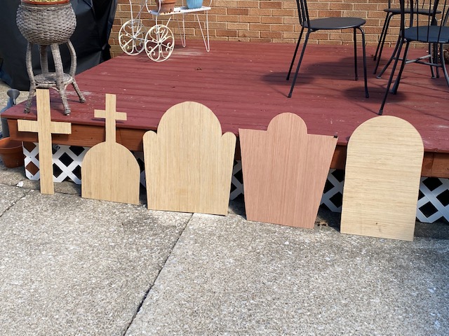 DIY Graves Cut From Plywood