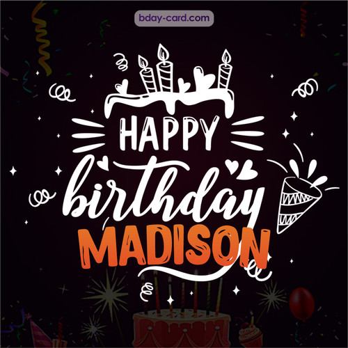 happy birthday madison images