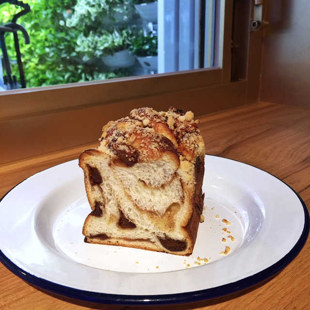 肉桂蘋果巴布卡、台北 Boulangerie Ours Cinnamon apple Babka 焙茶司康、甜橙布里歐麵包布丁、爐烤蔬菜