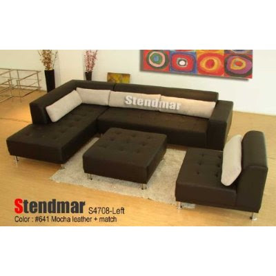 Modern Sectional Sofas on 4pc Modern Euro Design Leather Sectional Sofa S4708 By Stendmar