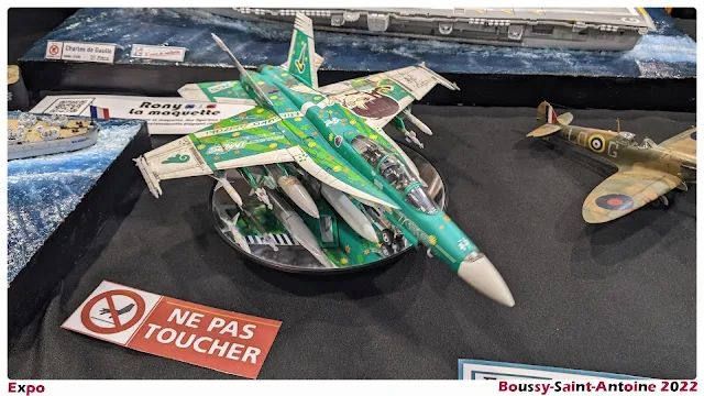 Escadrille Saint Michel à l’exposition de  maquette de Boussy-Saint-Antoine 2022.