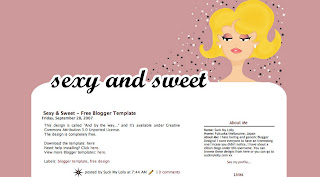 Redbloodsnow's Stuff - Sexy n Sweet Blogger Template