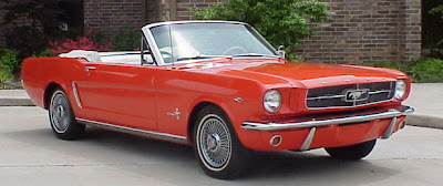 1964 mustang, convertible, ford, first generation