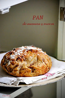 Pan de manzana y nueces