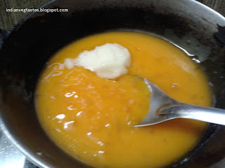 Add ghee and mix