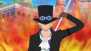 ワンピースアニメ ドレスローザ編 687話 サボ かっこいい SABO | ONE PIECE Episode 687