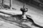 Closeup of Coolidge Corner fountain.