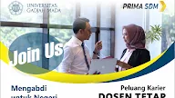 Seleksi Penerimaan Dosen Tetap Non PNS Di Lingkungan UGM Tahun 2019