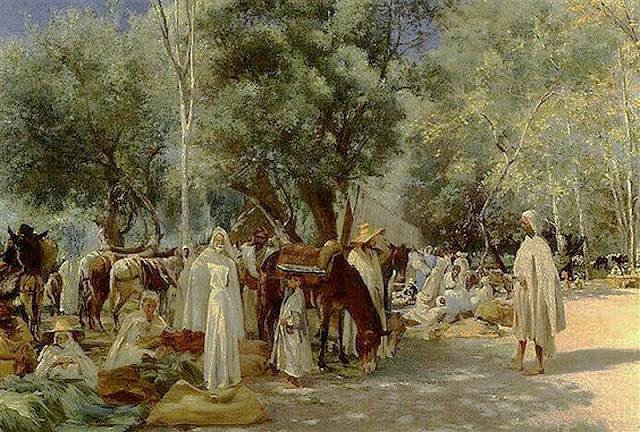 Marché en Kabylie. 1913 - Louis-Joseph Anthonissen