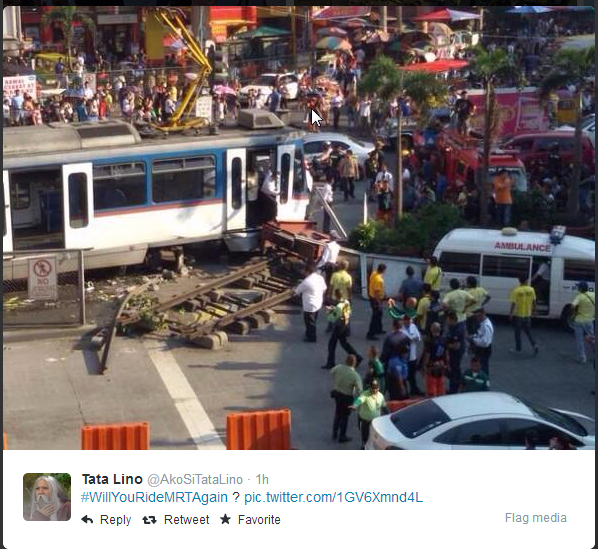 MRT problem, MRT 3 derailed, MRT Challenge, MRT accicent, Choose Pilipinas