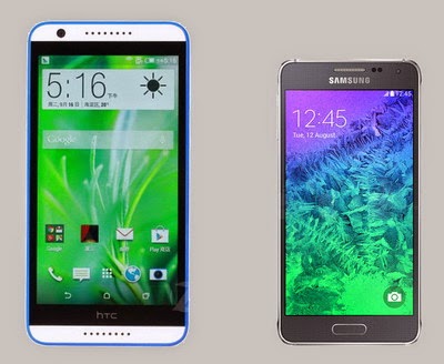 Perbandingan Samsung Galaxy Alpha vs. HTC Desire 820