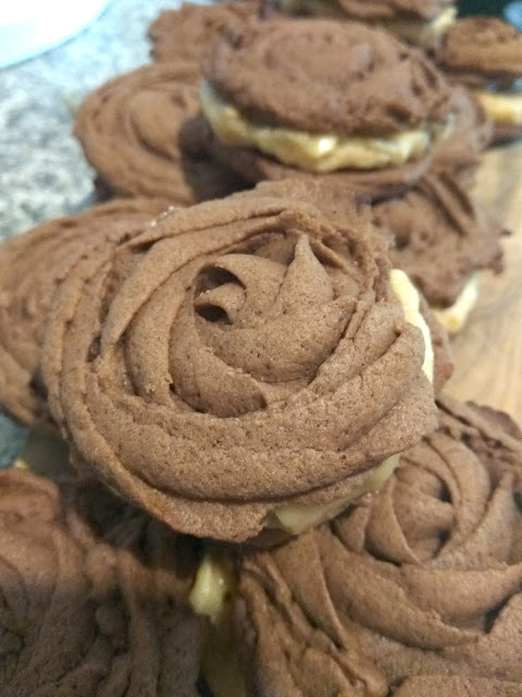 Peanut Butter Rose Spritz Cookies