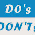 "Do's and Don'ts" and Guidelines for Post Masters and Staff 