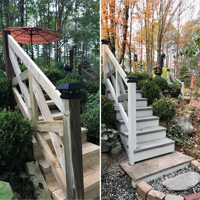 Stained stairs