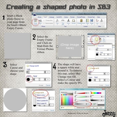 Shaped photo in SBC 3