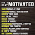 How To Stay Motivated