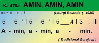 Lirik dan Not Kidung Jemaat 478 Amin, Amin, Amin