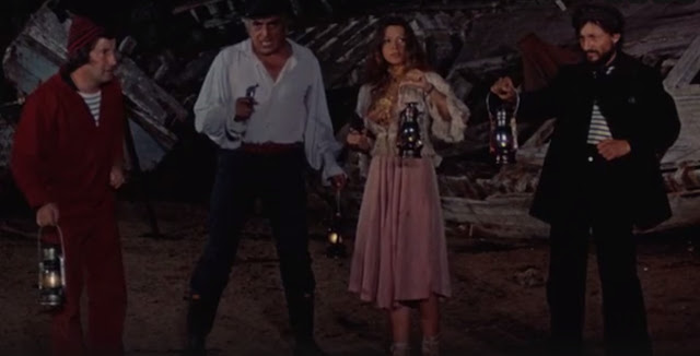 John Rico, Joelle Coeur, Willy Braque, and Paul Bisciglia in The Demoniacs - a 1974 film by Jean Rollin