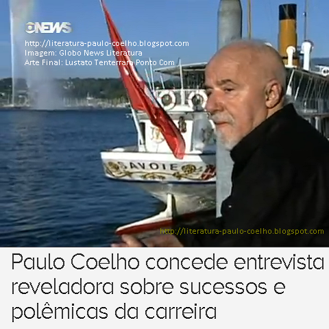 Paulo Coelho em passeio ao Pier da marina, em Genebra, na Suíça, na gravação da entrevista ao programa Globo News Literatura