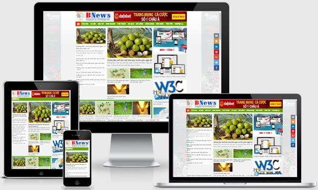 Template blogspot tin tức Bnews chuẩn seo