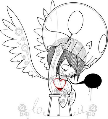 emo cartoon love images