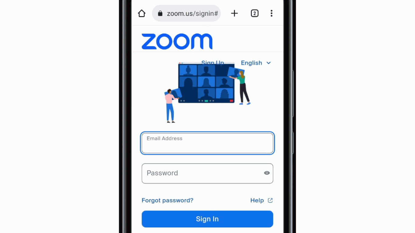 login-zoom-account