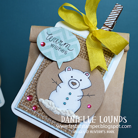 Snow Bear Tag by Danielle Lounds for Newton's Nook Designs