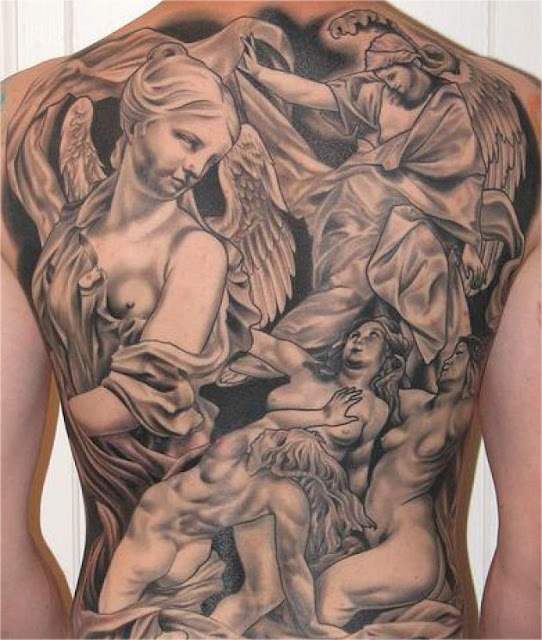 Angel Back Tattoos