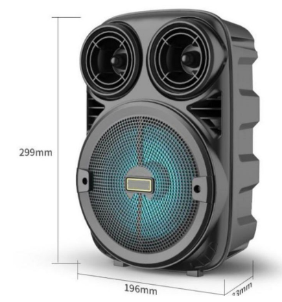 Ukuran dari Speaker Bluetooth Portable 6,5inch