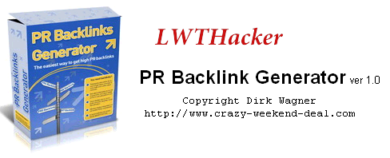 PR Backlink Generator Ver1.0
