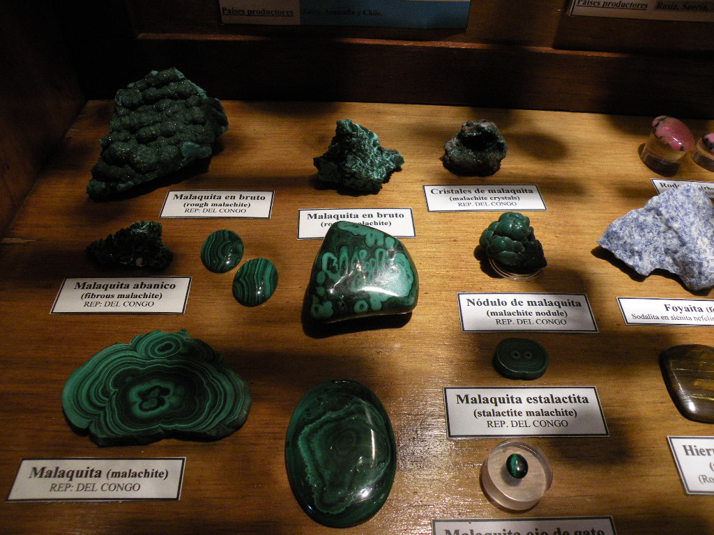 Minerales del museo